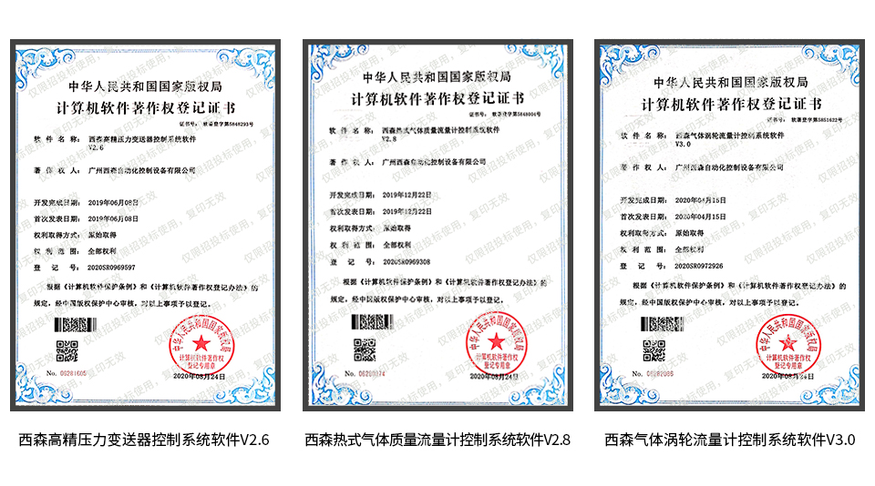 西森計(jì)算機(jī)軟件著作權(quán)登記證書(shū)