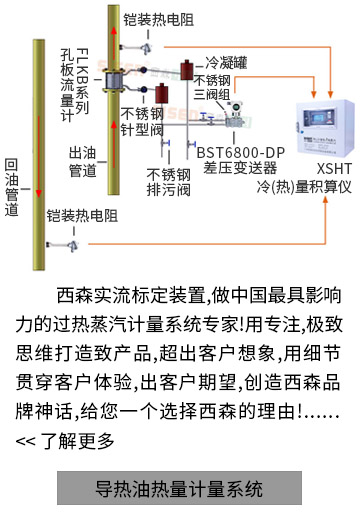 導(dǎo)熱油熱量計(jì)量系統(tǒng)