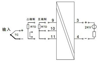 單路熱電偶/熱電阻輸入，單路輸出（一進(jìn)一出）