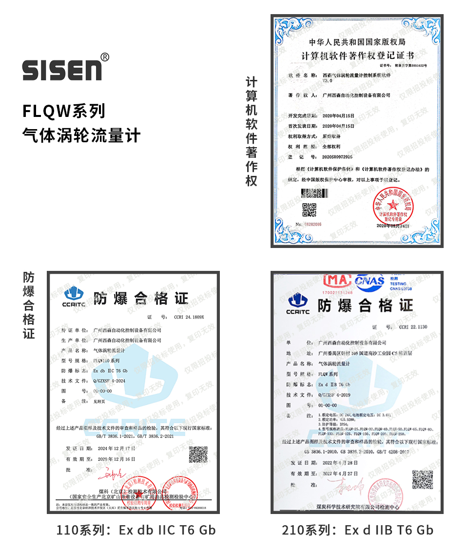 氣體渦輪流量計企業(yè)資質(zhì)