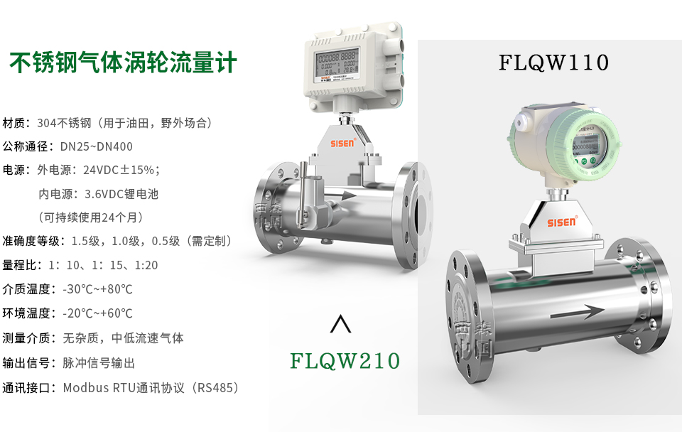 FLQW系列不銹鋼氣體渦輪流量計(jì)-廠家